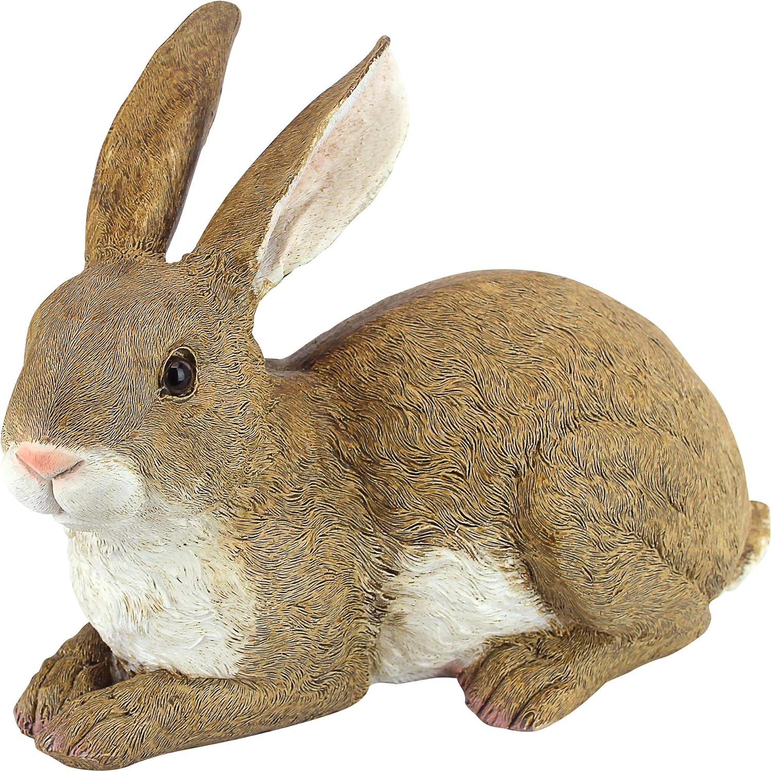Design Toscano QM200861 Bashful The Bunny Lying Down Rabbit Outdoor Garden Statue, 10 Inch, full color