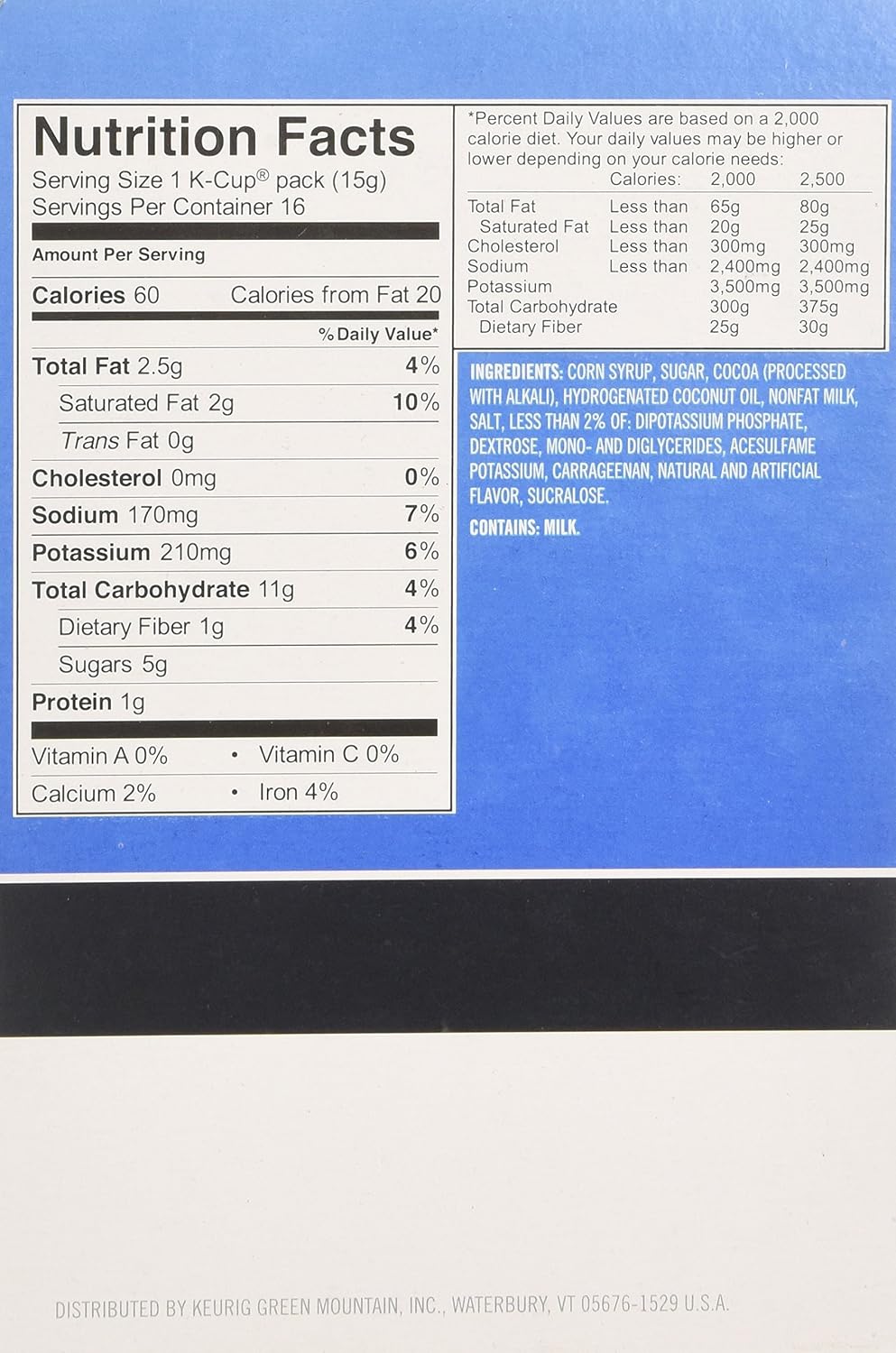 Swiss Miss Hot Chocolate K-Cup16- 0.52 oz/ EA, NET WT 8.32 Ounce