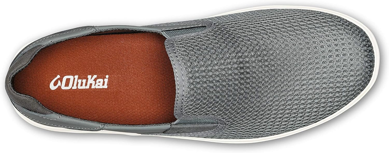 OluKai Lae'ahi Men's Slip On Shoes, Breathable Everyday Sneaker