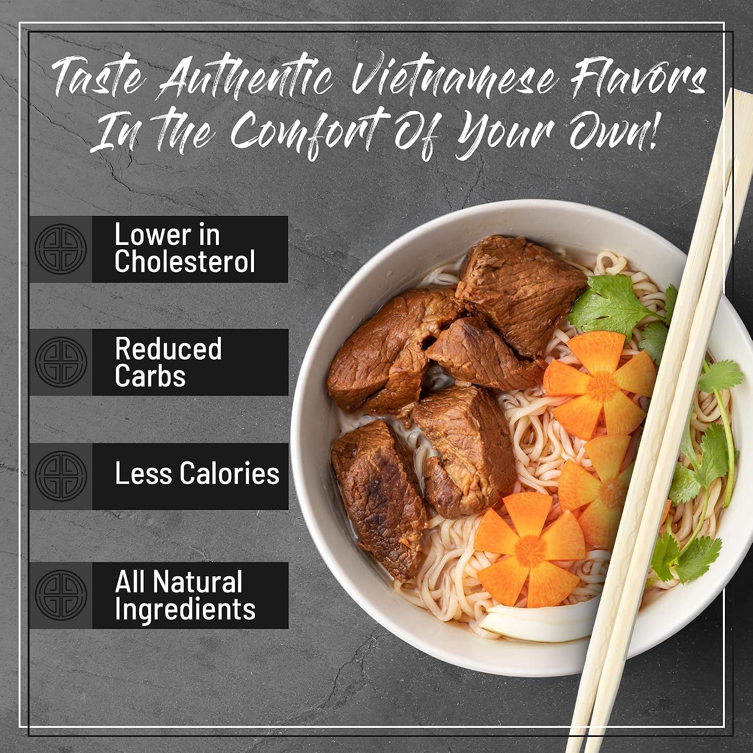 Vi Huong Instant Pho Noodles - 12-Pack, 2.47 Ounce Bowls, Chicken And Beef Variety - Authentic Pho Soup Recipe, Ready In 4 Minutes - Non GMO