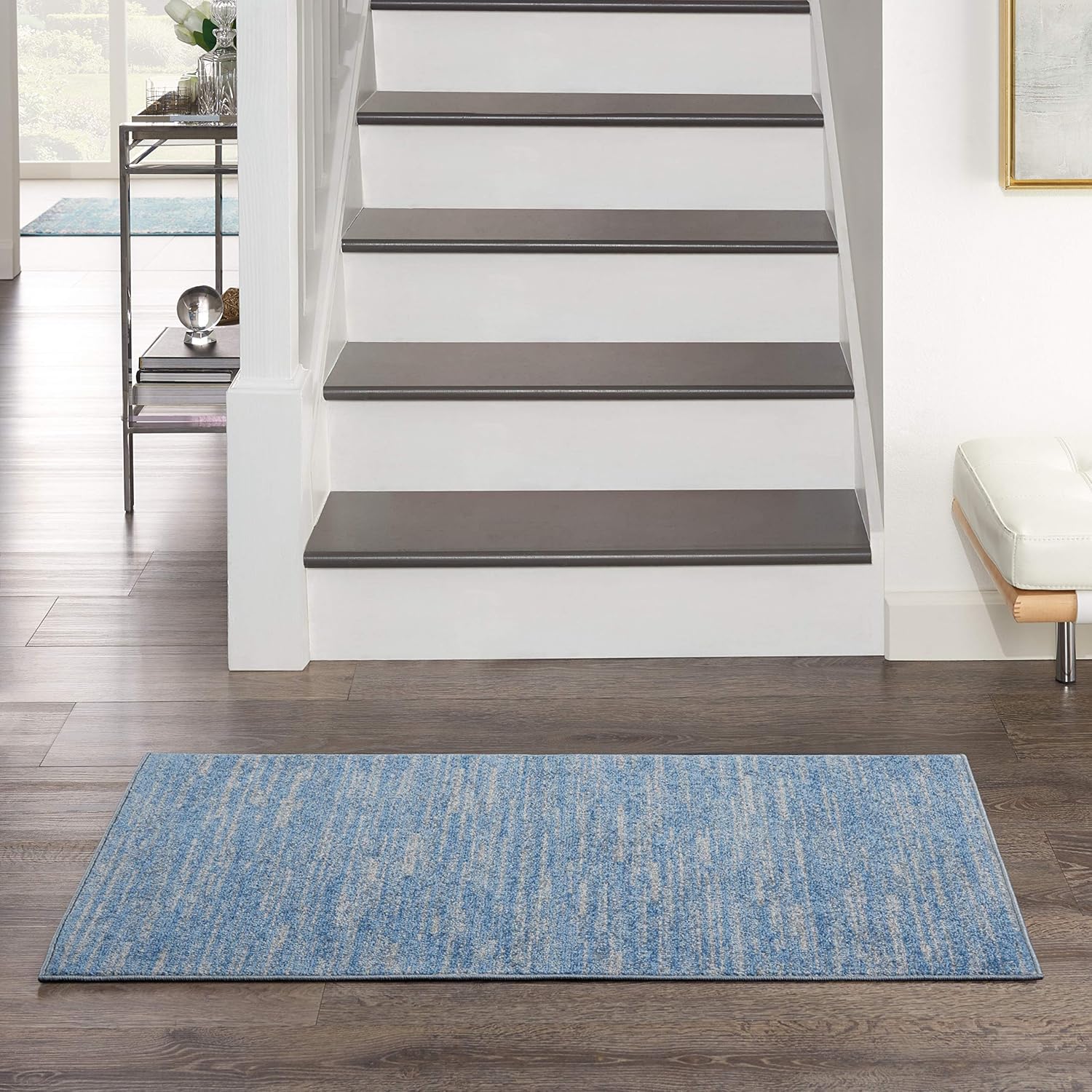 Nourison Home Essentials Indoor Outdoor Area Rug, Ivory Beige, 7' x 10'