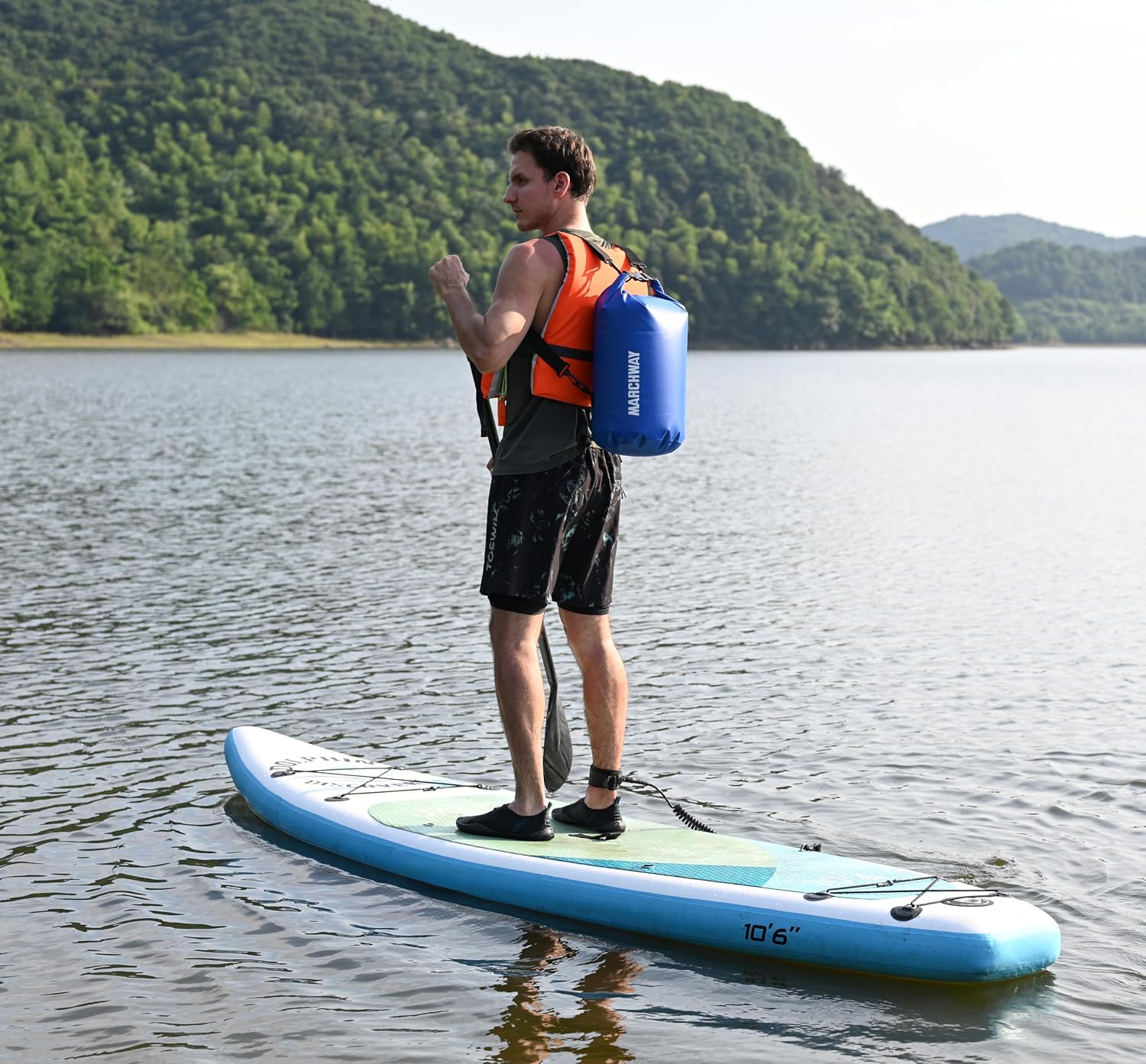 MARCHWAY Floating Waterproof Dry Bag Backpack 5L/10L/20L/30L/40L, Roll Top Sack Keeps Gear Dry for Kayaking, Rafting, Boating, Swimming, Camping, Hiking, Beach, Fishing