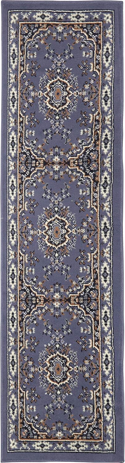 Home Dynamix Premium Sakarya Traditional Medallion Border Area Rug, Ivory/Brown, 7'9"x10'8" Rectangle