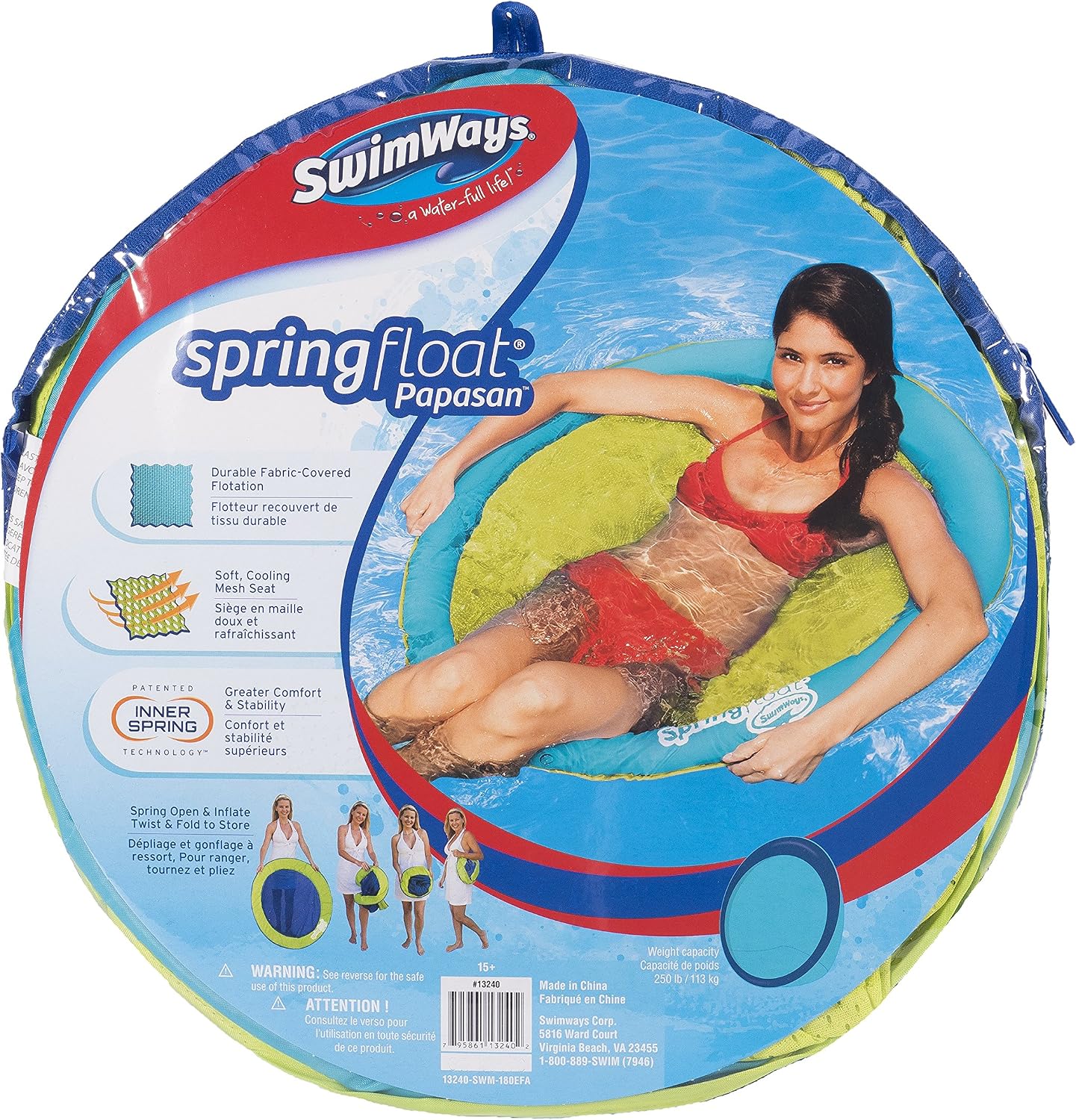 Swimways 6038064" Spring Float Papasan Toy