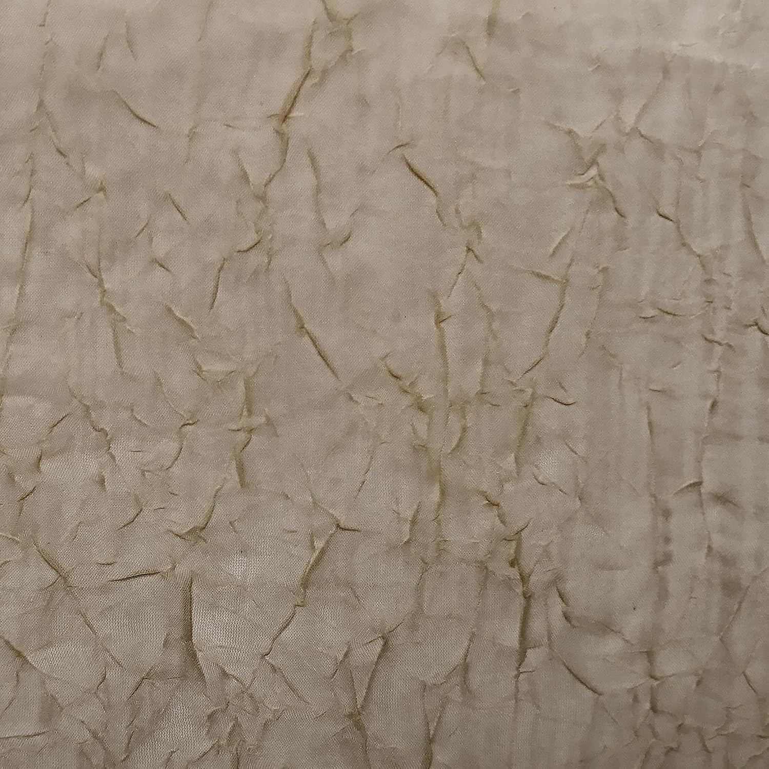No. 918 Erica Crushed Sheer Voile Rod Pocket Curtain Panel, 51" x 108", Eggshell Off-White
