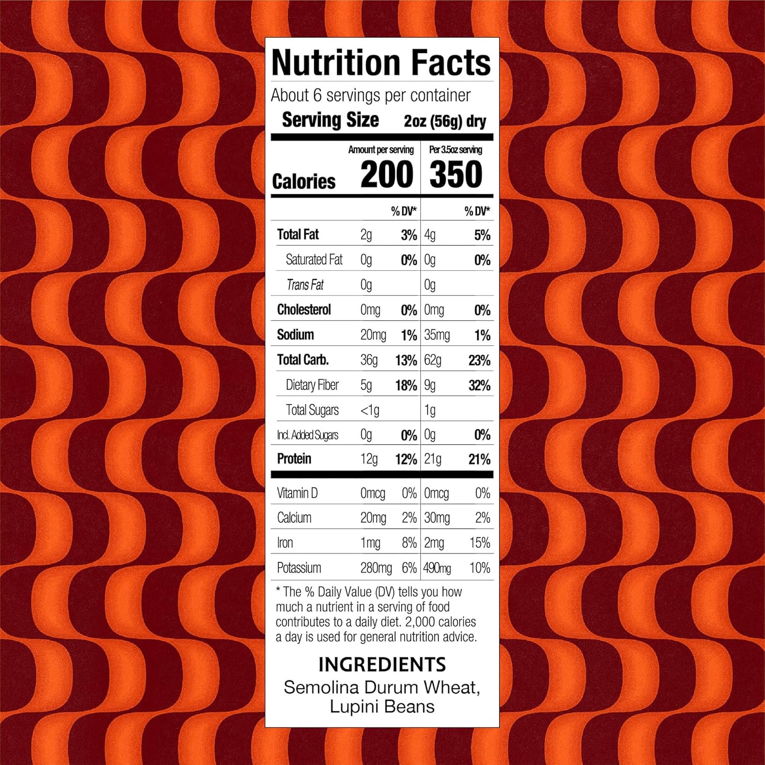 Brami Curly Macaroni Protein Pasta, 12 OZ