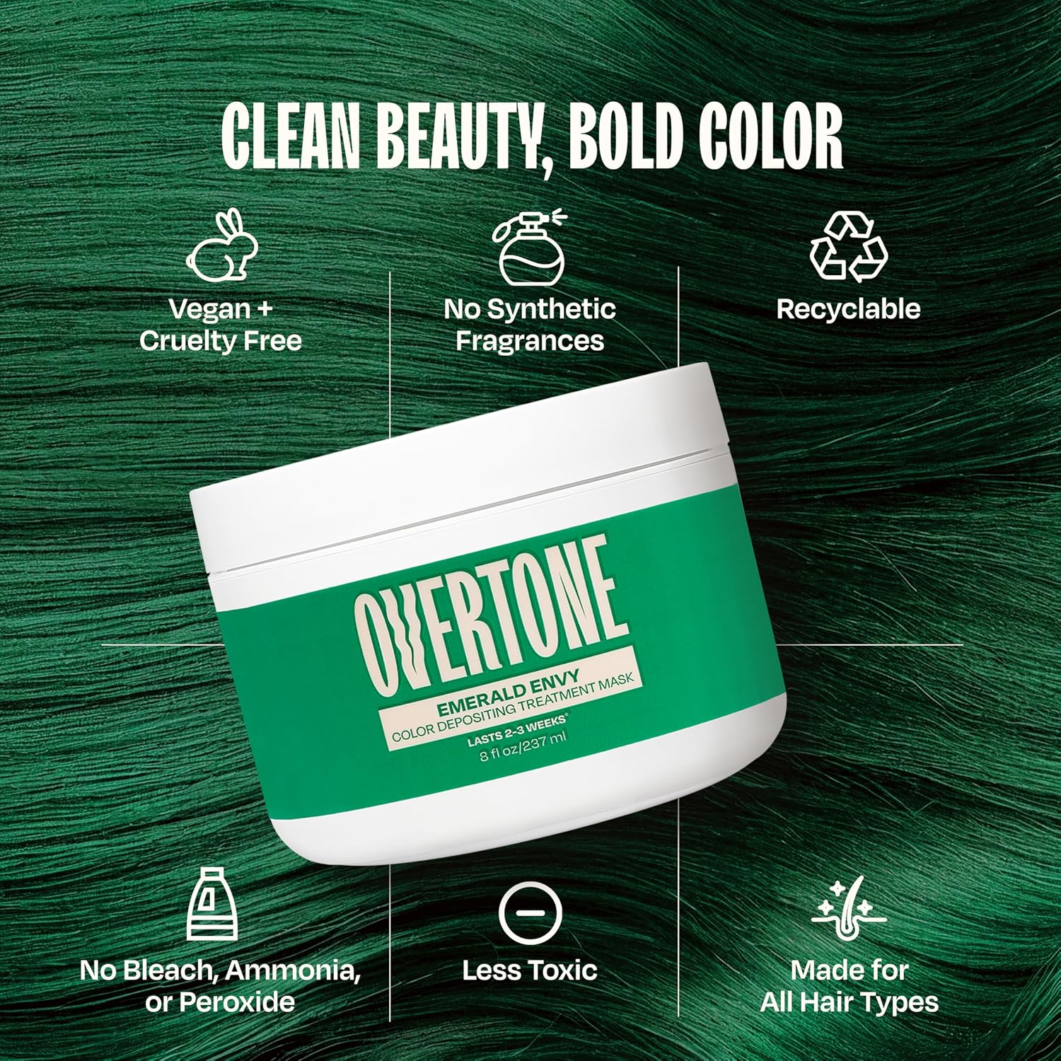 oVertone® Color Depositing Treatment Hair Mask, Desert Rose, 8 oz