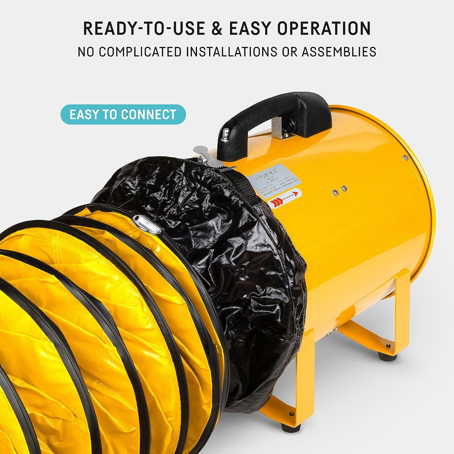 neverest® 12-Inch Industrial Blower Fan, High-Powered 2400 CFM Portable