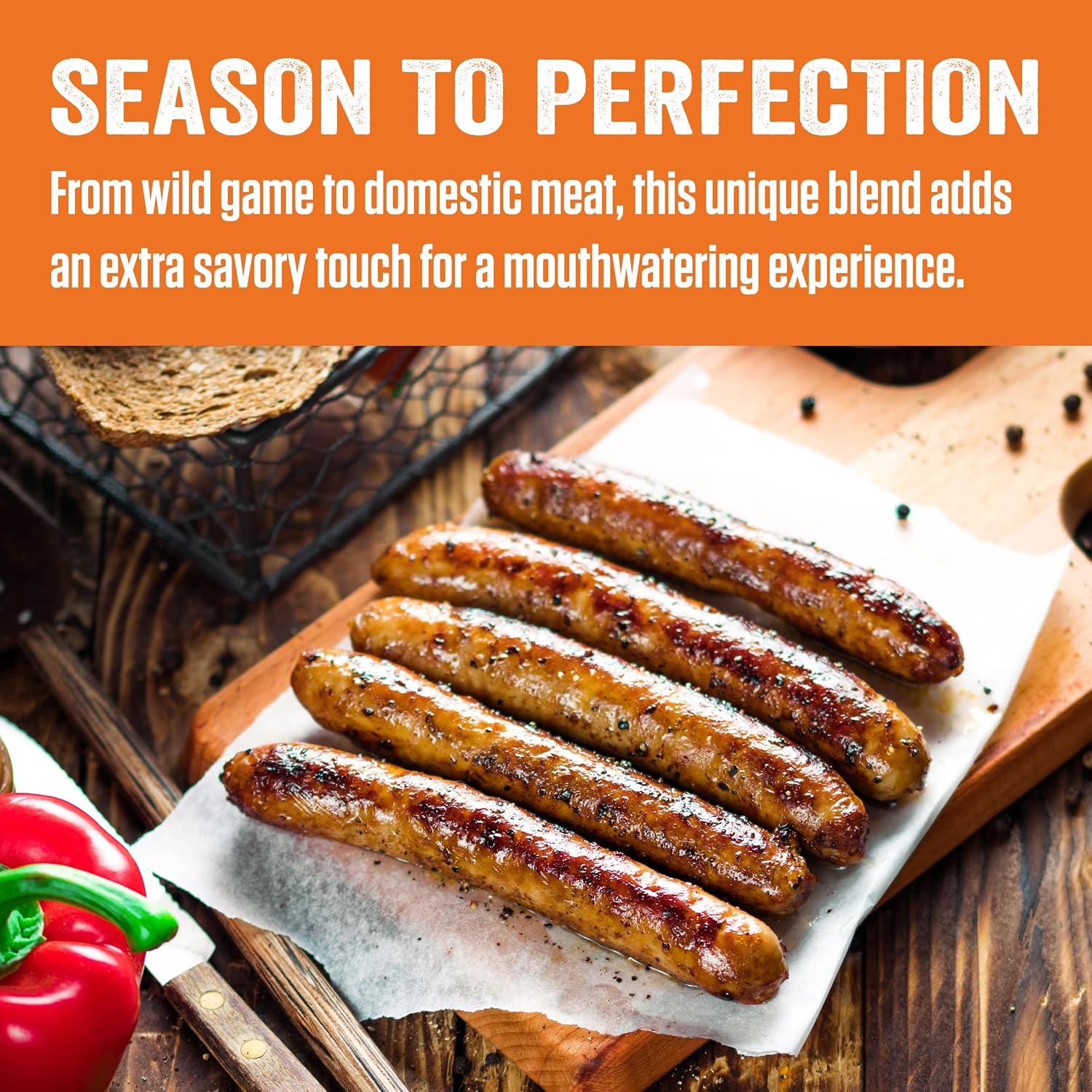 LEM Products Backwoods Breakfast Fresh Sausage Seasoning, 8.3 oz Packet | Pre-Measured Seasoning for Wild Game and Domestic Meat, Seasons Up to 25 Pounds of Meat for Homemade Patties and Sausages