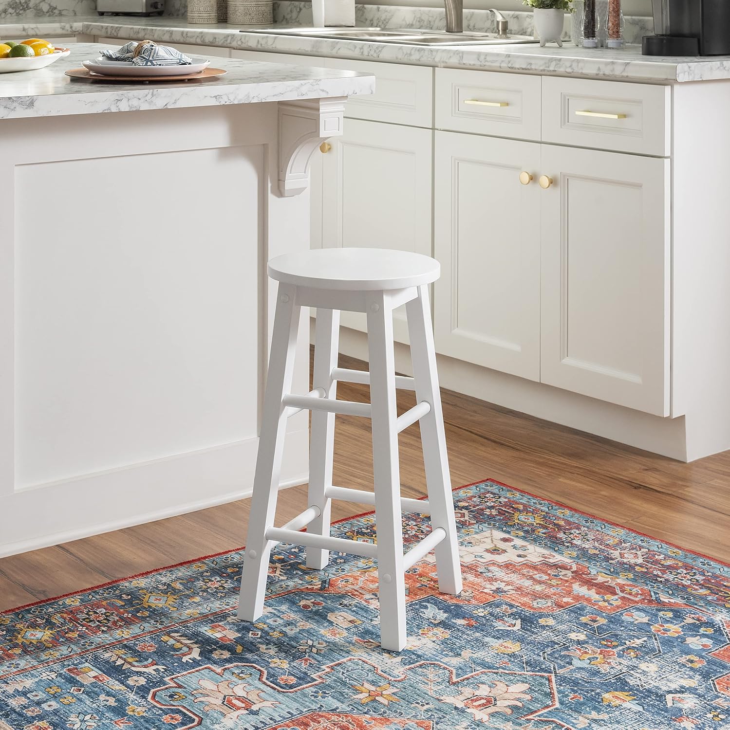 Linon 29-Inch Barstool With Round Seat