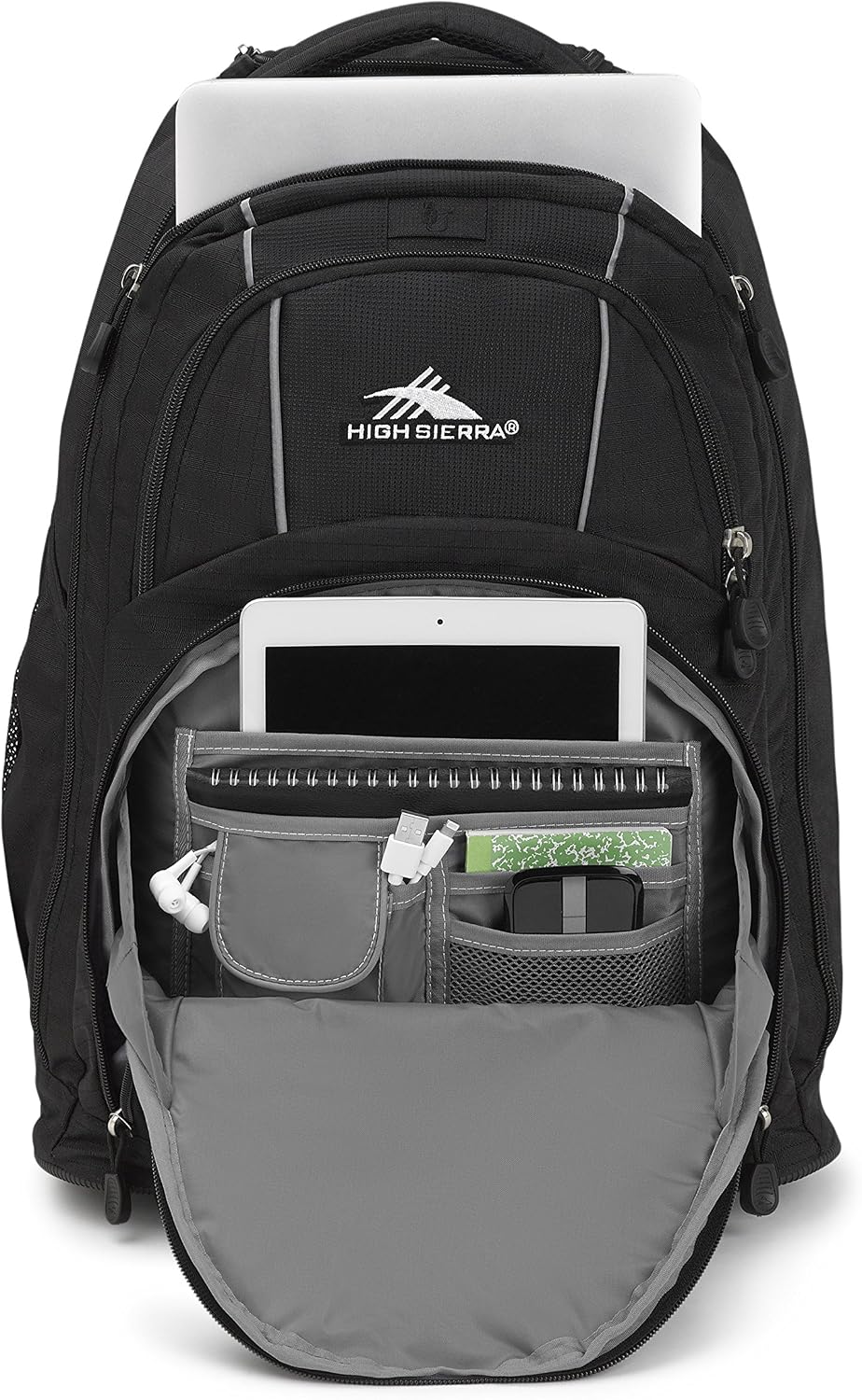 High Sierra Freewheel Wheeled Laptop Backpack, True Navy, 20.5 x 13.5 x 8-Inch