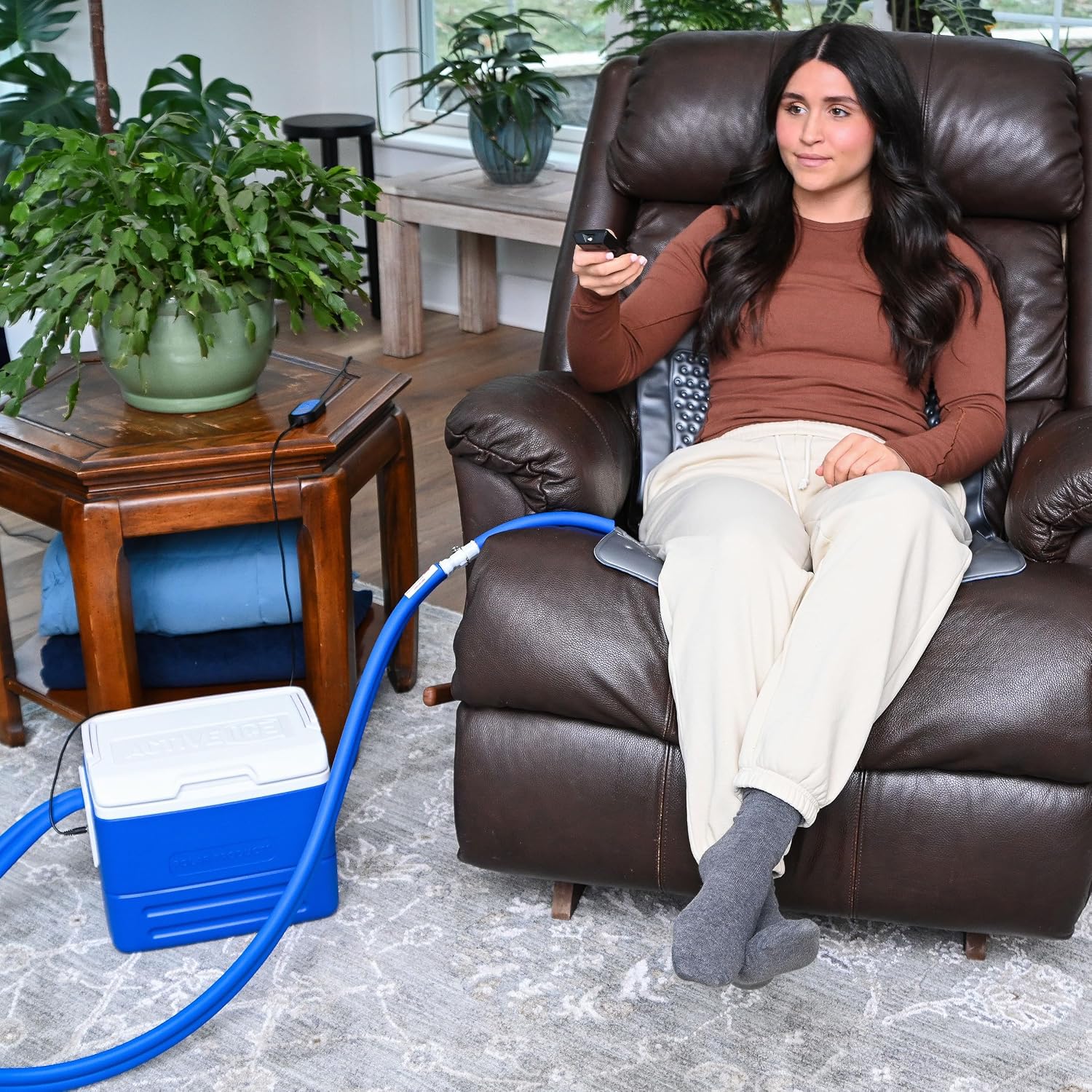 Polar Active Ice 3.0 | 9 QT Cold Therapy Ice Machine| Programmable Timer | 6 in 1 Universal Pad | Cryotherapy Pain Relief System | Ace Bandage Style Compression