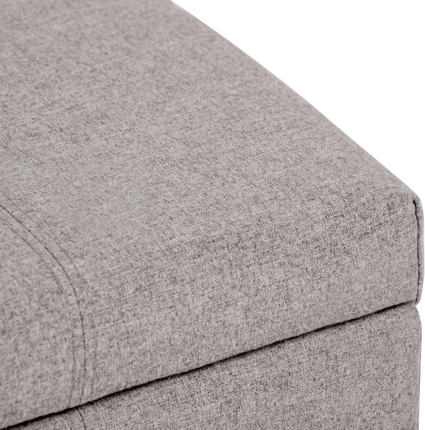 SIMPLIHOME Dover 36" Wide Vegan Leather Storage Ottoman in Midnight Black | Distressed umber brown, contemporary ottoman with lift-top and safety hinges; rectangle storage bench for living room.