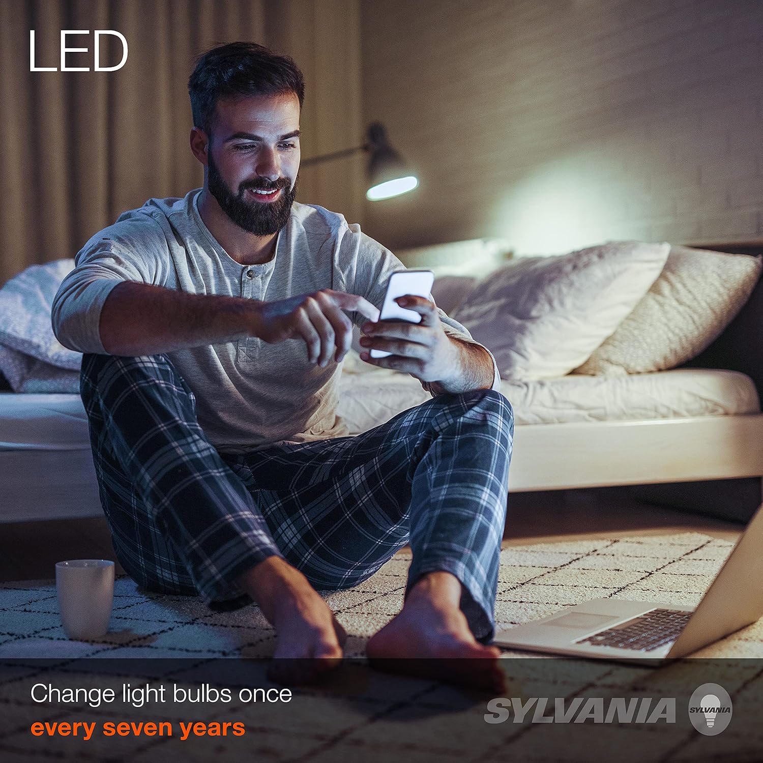 Sylvania ECO LED Light Bulb, A19, 100W Equivalent, Efficient 14.5W, 7 Year, 1450 Lumens, Frosted, 5000K, Daylight - 6 Pack (40884)