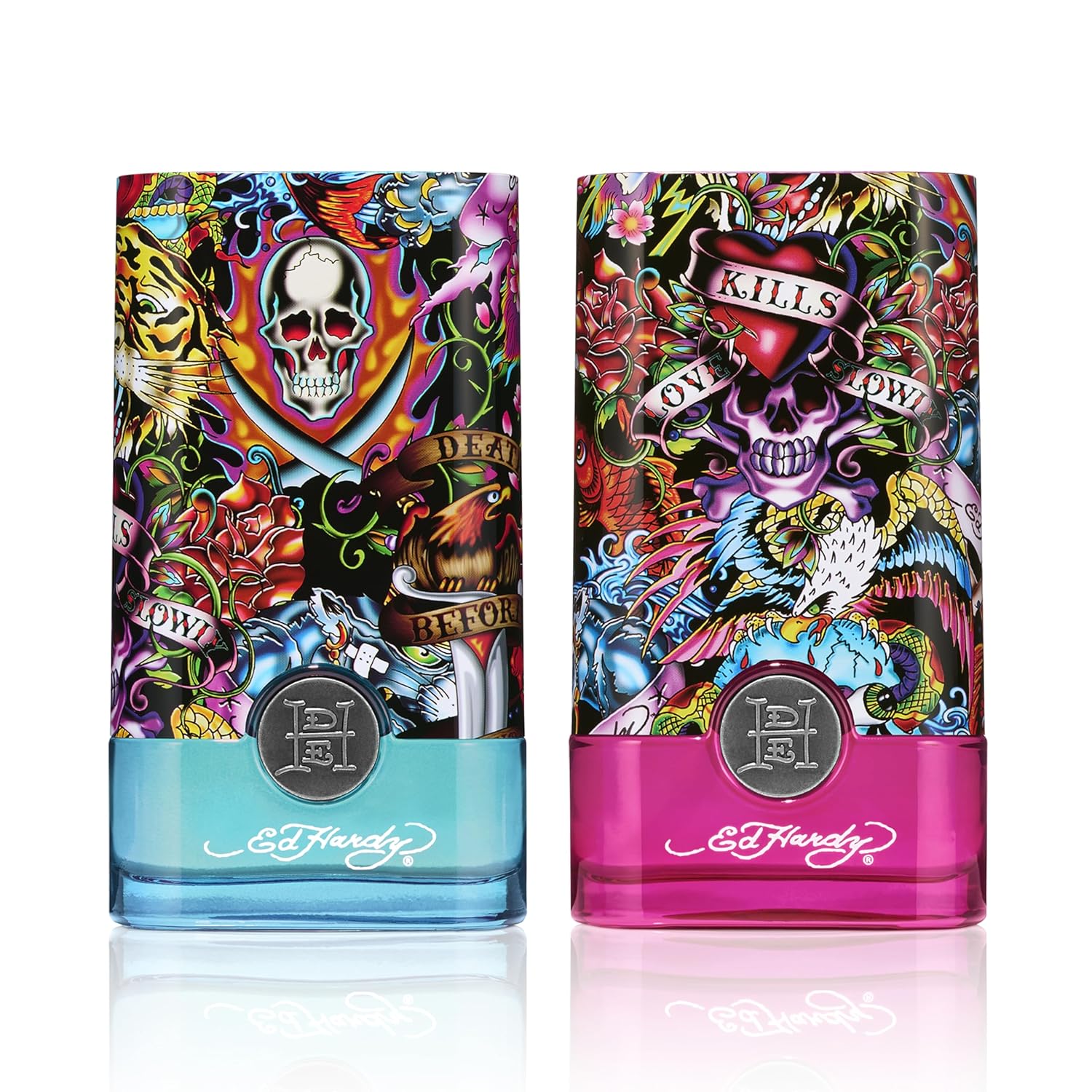 Ed Hardy Hearts & Daggers Eau de Parfum for Women, 3.4 fl oz | Women's eau de parfum with floral scent. Perfume with notes of blood orange