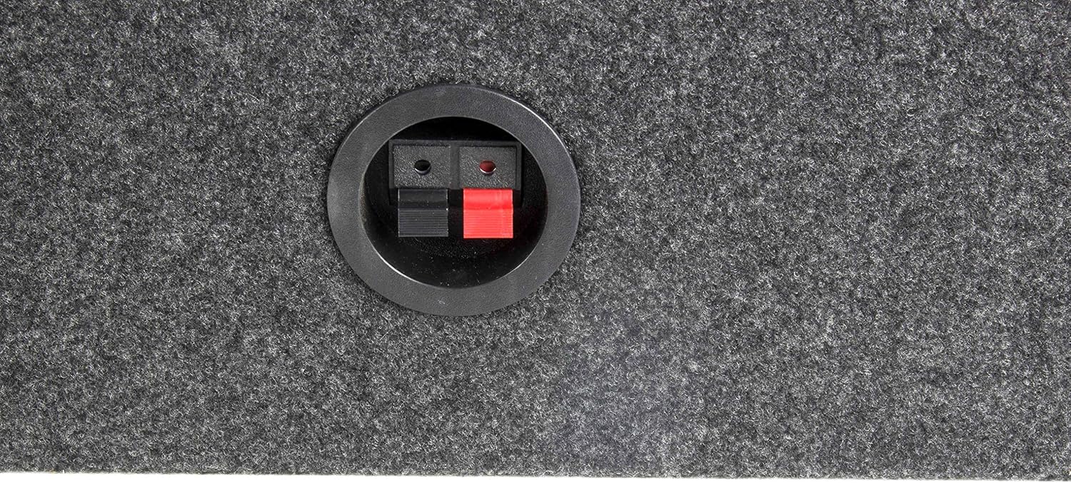 QPower QTW12 Single 12" Sealed Car Audio Subwoofer Sub Box Enclosures, Pair