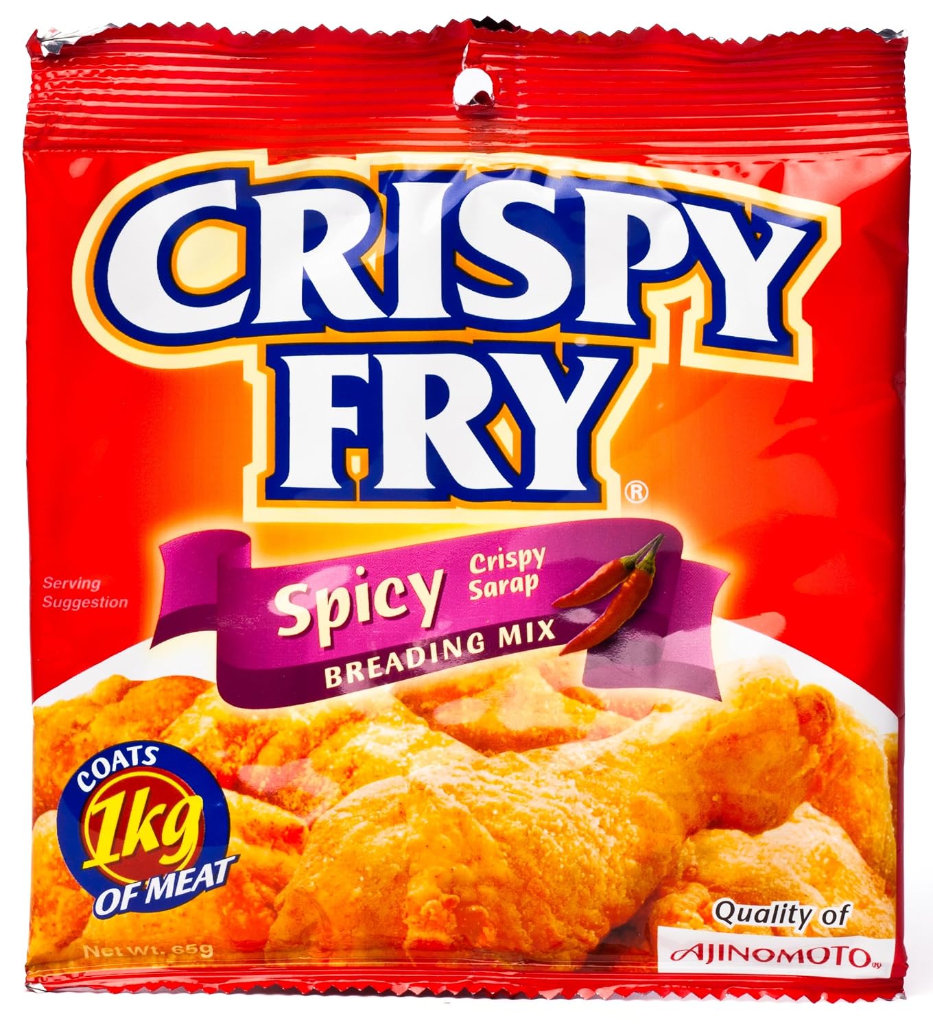 Crispy Fry Spicy Crispy Sarap Breading Mix 65g (Pack of 6)
