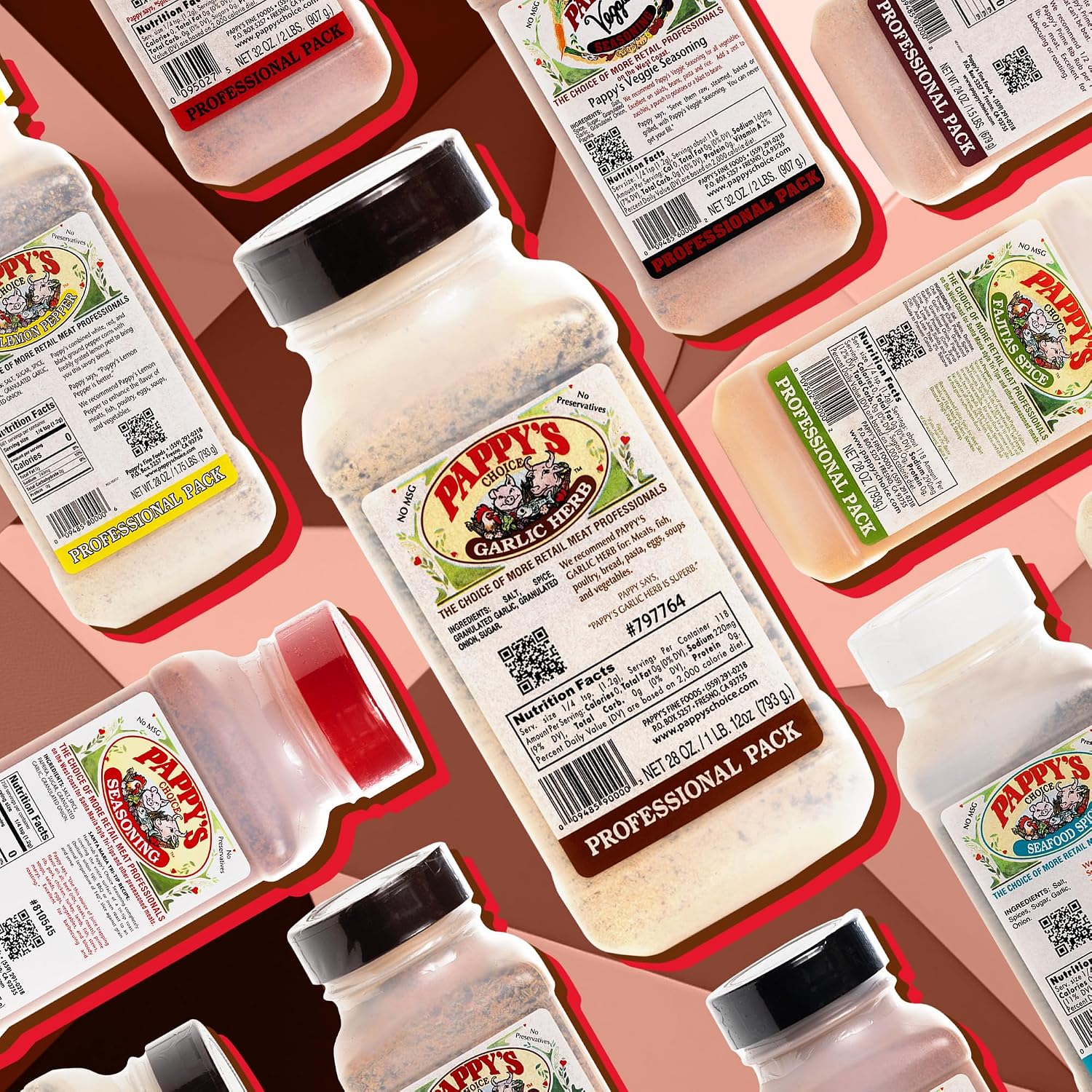 Pappy's Choice Original Seasoning, 32 Oz | California's Legendary Seasoning Blend, Santa Maria Style, Perfect for BBQ, Beef, Burgers, Brisket, Tri-tip and Steak
