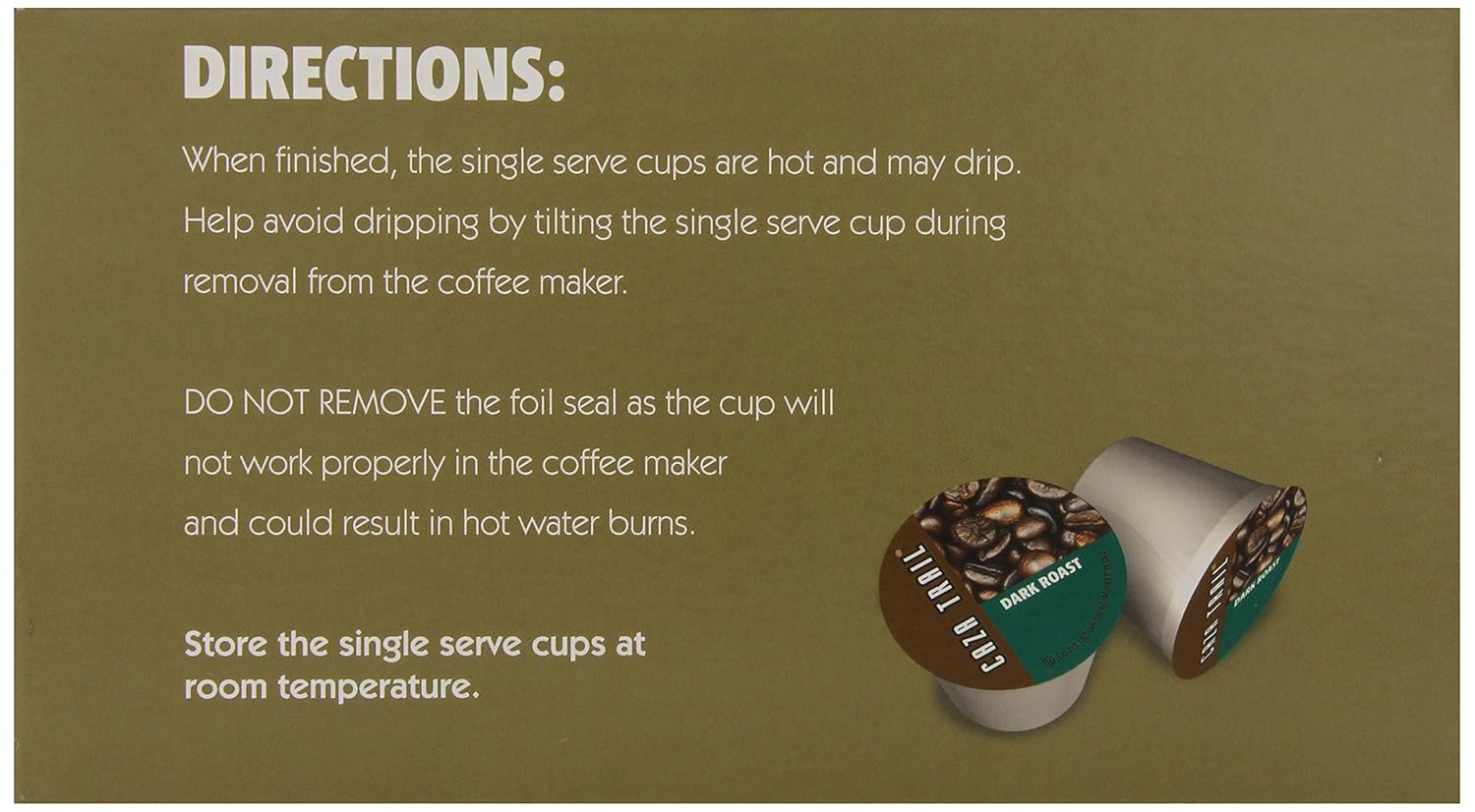 Caza Trail Coffee, Kona Blend, 100 Single Serve Cups