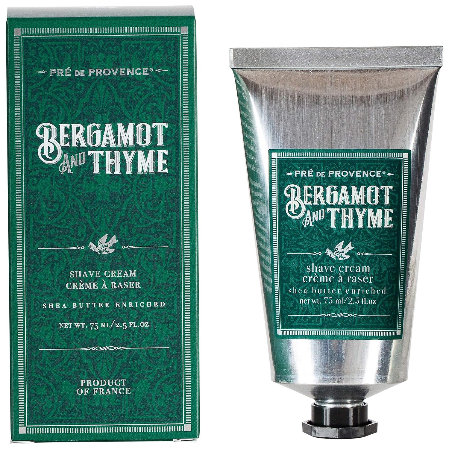 Pre de Provence Shea Butter Enriched Men's After Shave Balm, 2.5 Ounce - Bergamot & Thyme (Packaging may vary)