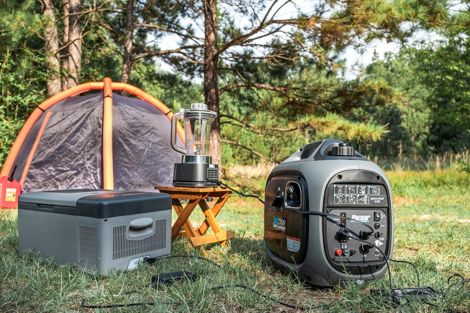 Pulsar 2,300W Portable Gas-Powered Quiet Inverter Generator With USB Outlet & Parallel Capability, Carb Compliant, G2319N