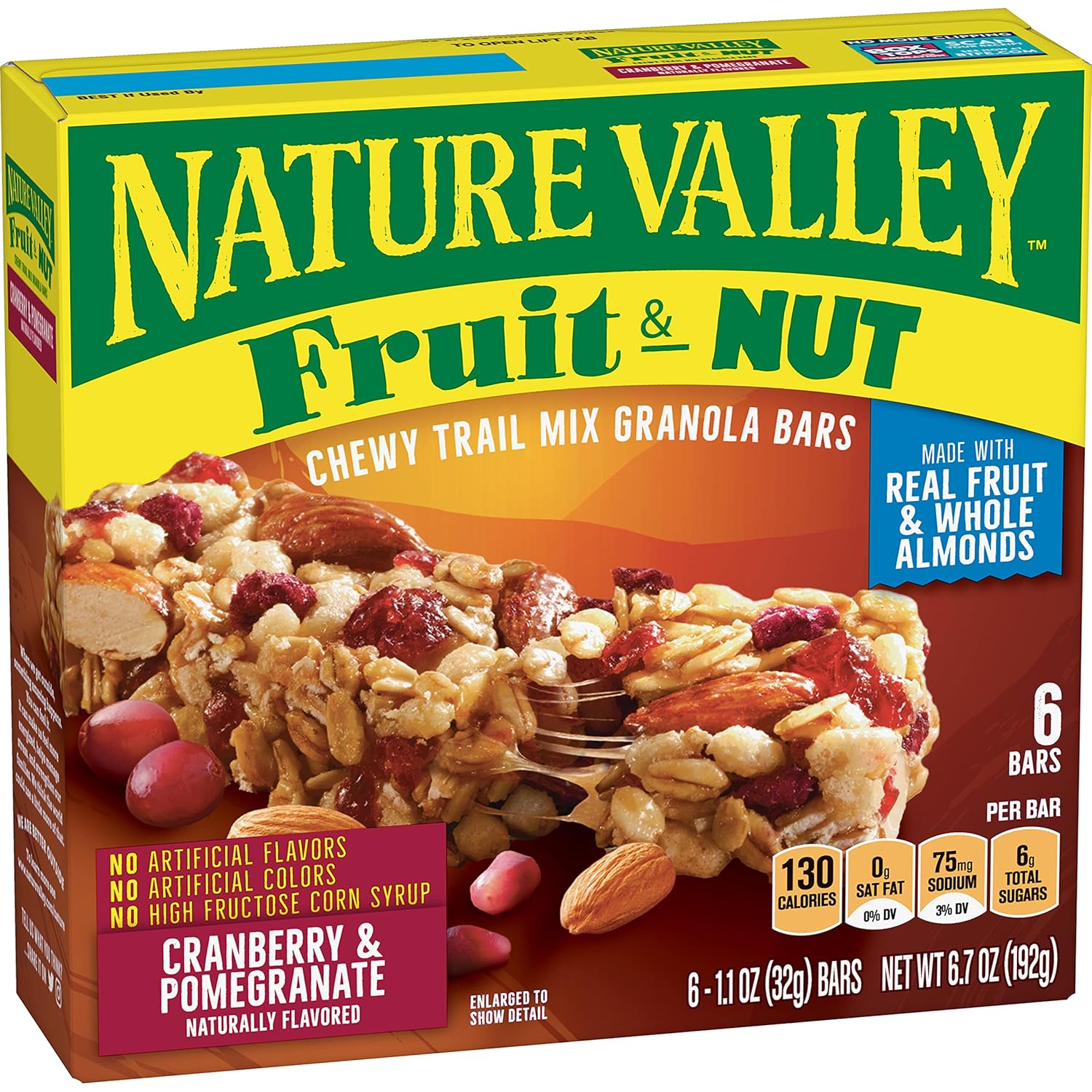 Nature Valley Almond Raisin & Cranberry Chewy Fruit & Nut Bar, 15 ct