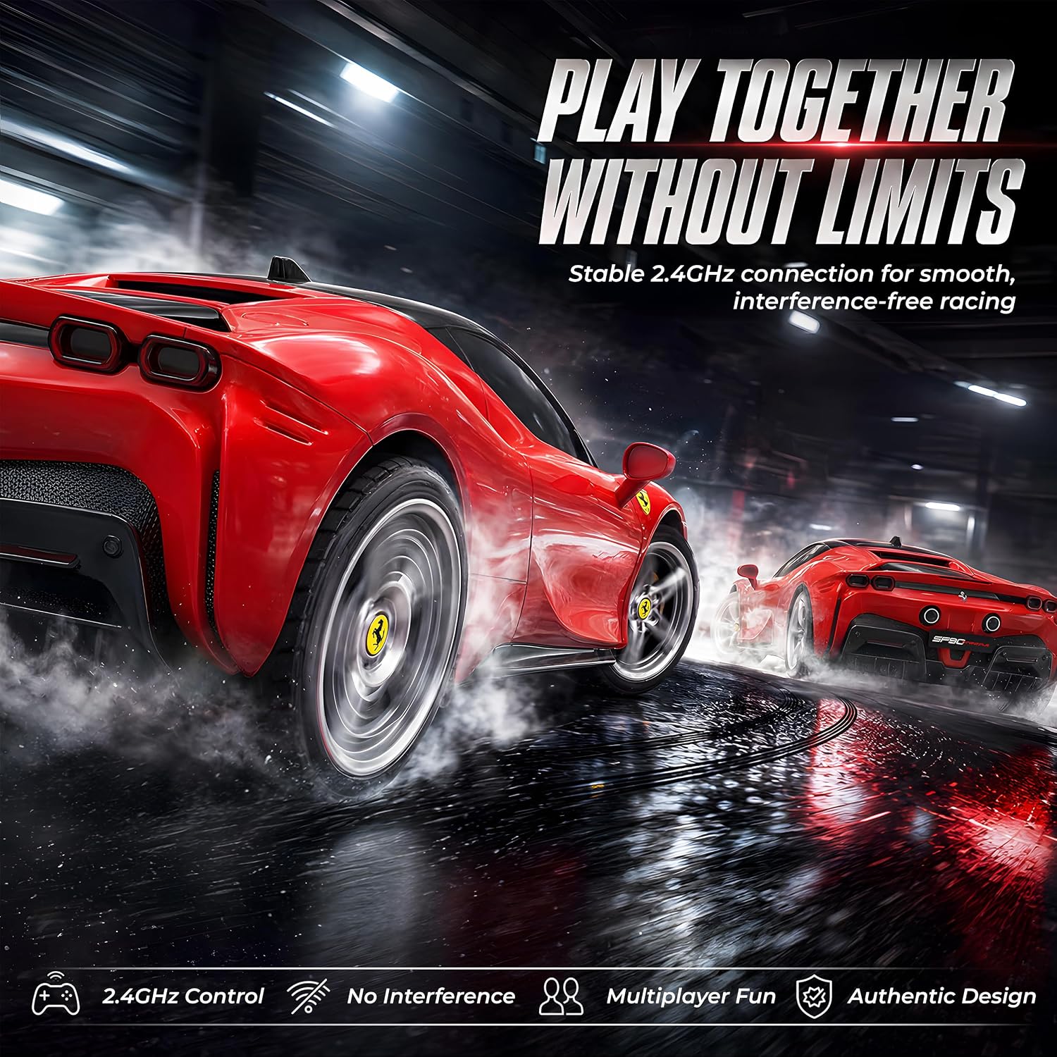BEZGAR 1:24 Ferrari Remote Control Car Licensed FXX-K EVO