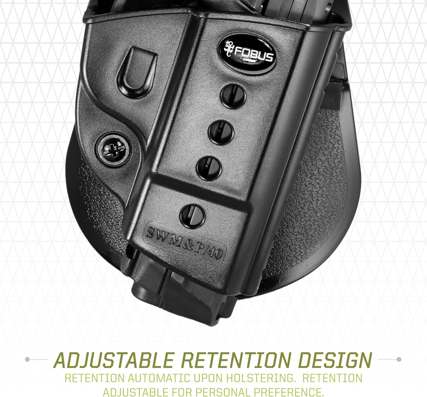 Fobus SWMP Concealed Carry OWB Paddle Holster for S&W M&P, M&P 2.0, SD9 VE, SD40 VE, CZ P-06, and Diamondback DB FS Nine