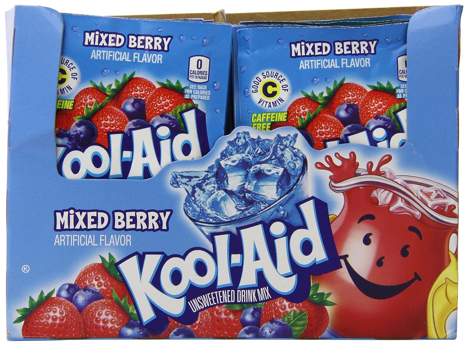 Kool-Aid Tropical Punch Flavored Unsweetened Caffeine Free Powdered Drink Mix (96 Packets)