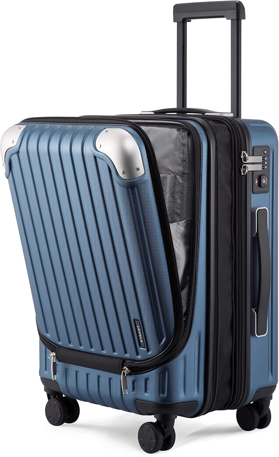 LEVEL8 Grace Carry on Luggage Airline Approved, 20 Inch Expandable Hard Sided Luggages with Spinner Wheels
