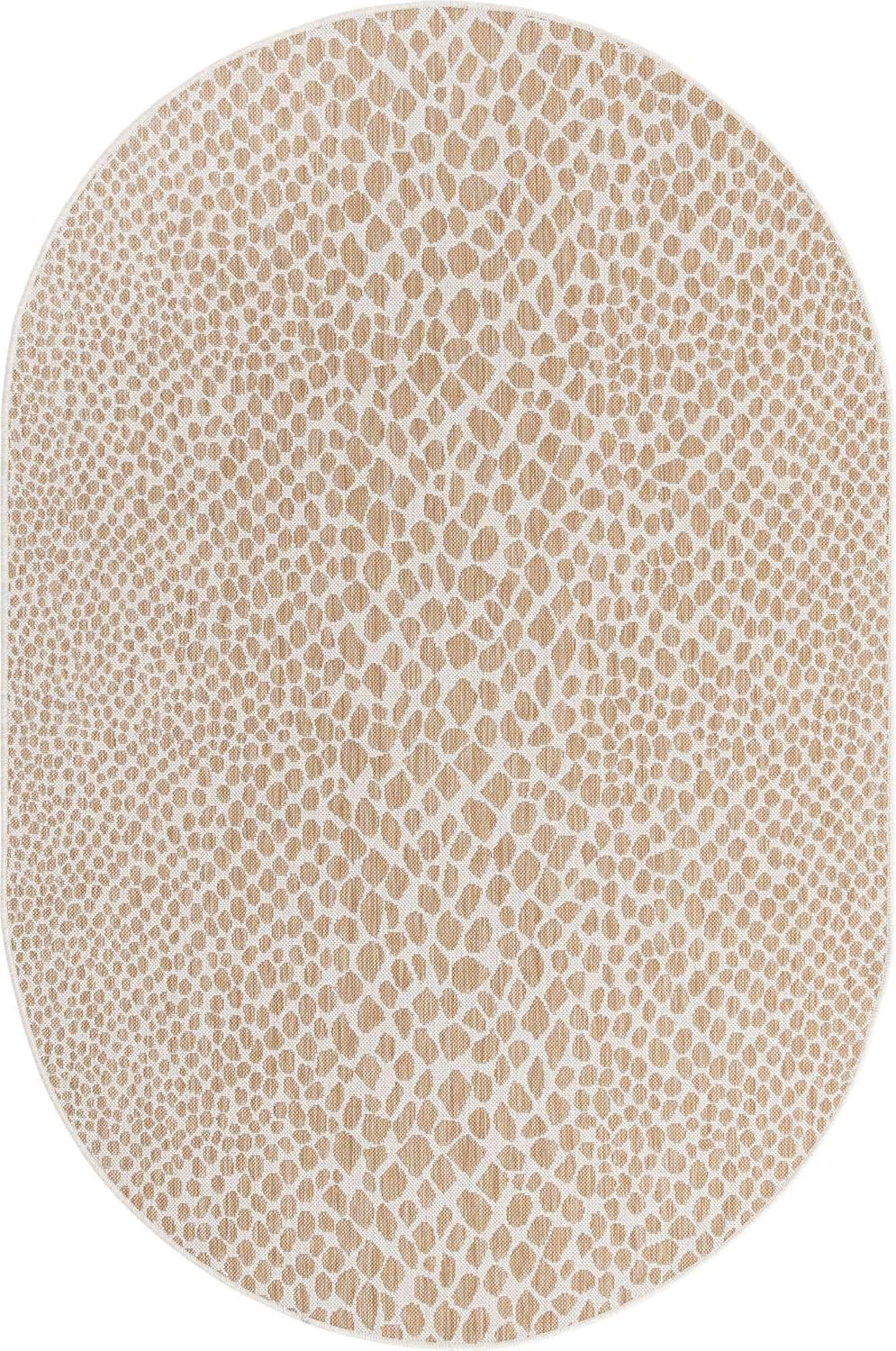 Unique Loom Outdoor Collection Area Rug - Cape Town (9' x 12' Rectangle, Blue/Ivory)