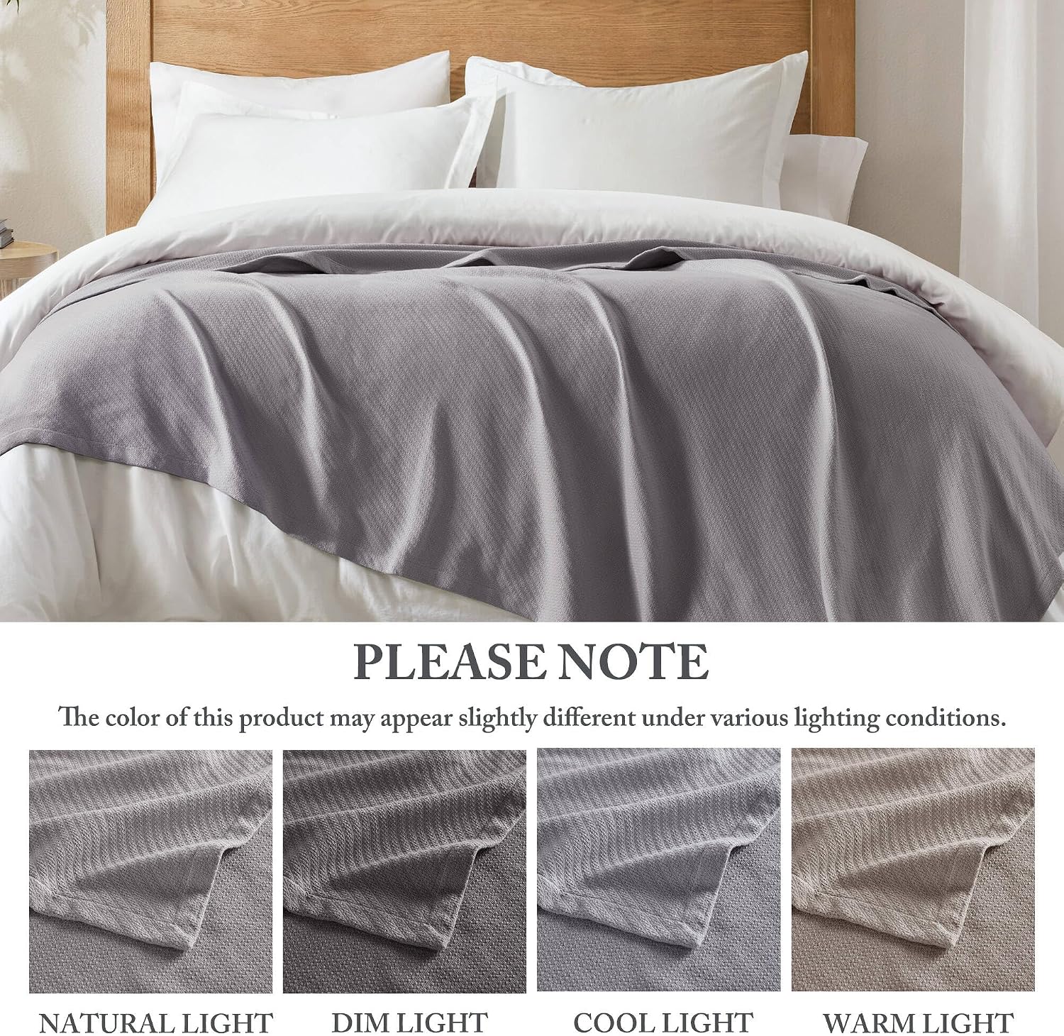 Madison Park Liquid Cotton Luxury Blanket Premium Soft Cozy 100% Ring Spun Cotton For Bed , Couch or Sofa, Full/Queen, Light Blue | Breathable Fabric for Bed or Couch, Diamond Pattern, Lightweight, OEKO-TEX Certified