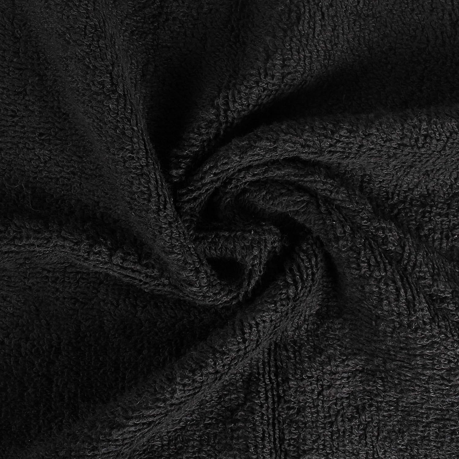 ZOYER Cotton Salon Towels - Gym Towel - Hand Towel - (24 Pack, Black) Not Bleach Proof -15 inches x 25 inches - Ring Spun-Cotton
