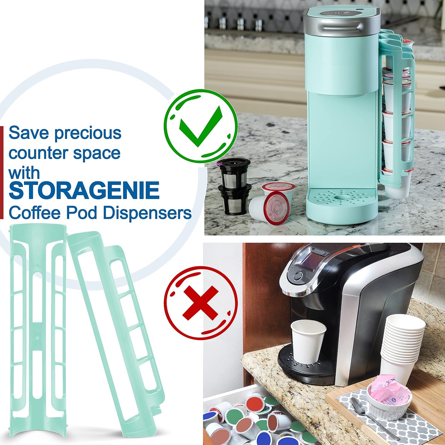 STORAGENIE Coffee Pod Holder for Keurig, Stores 10 Pods
