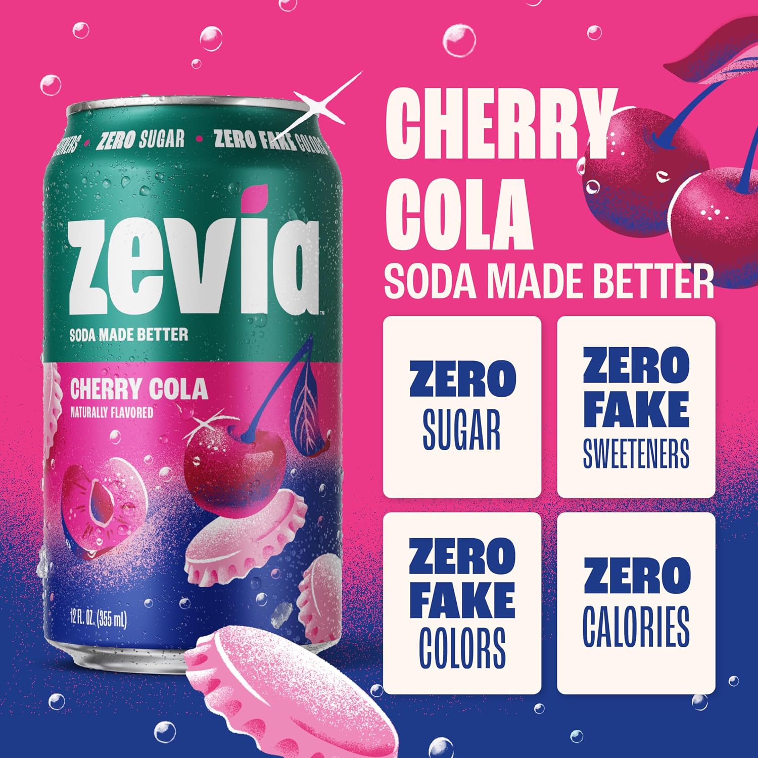 Zevia Zero Calorie Soda, Orange, 12 Ounce Cans (Pack of 6)