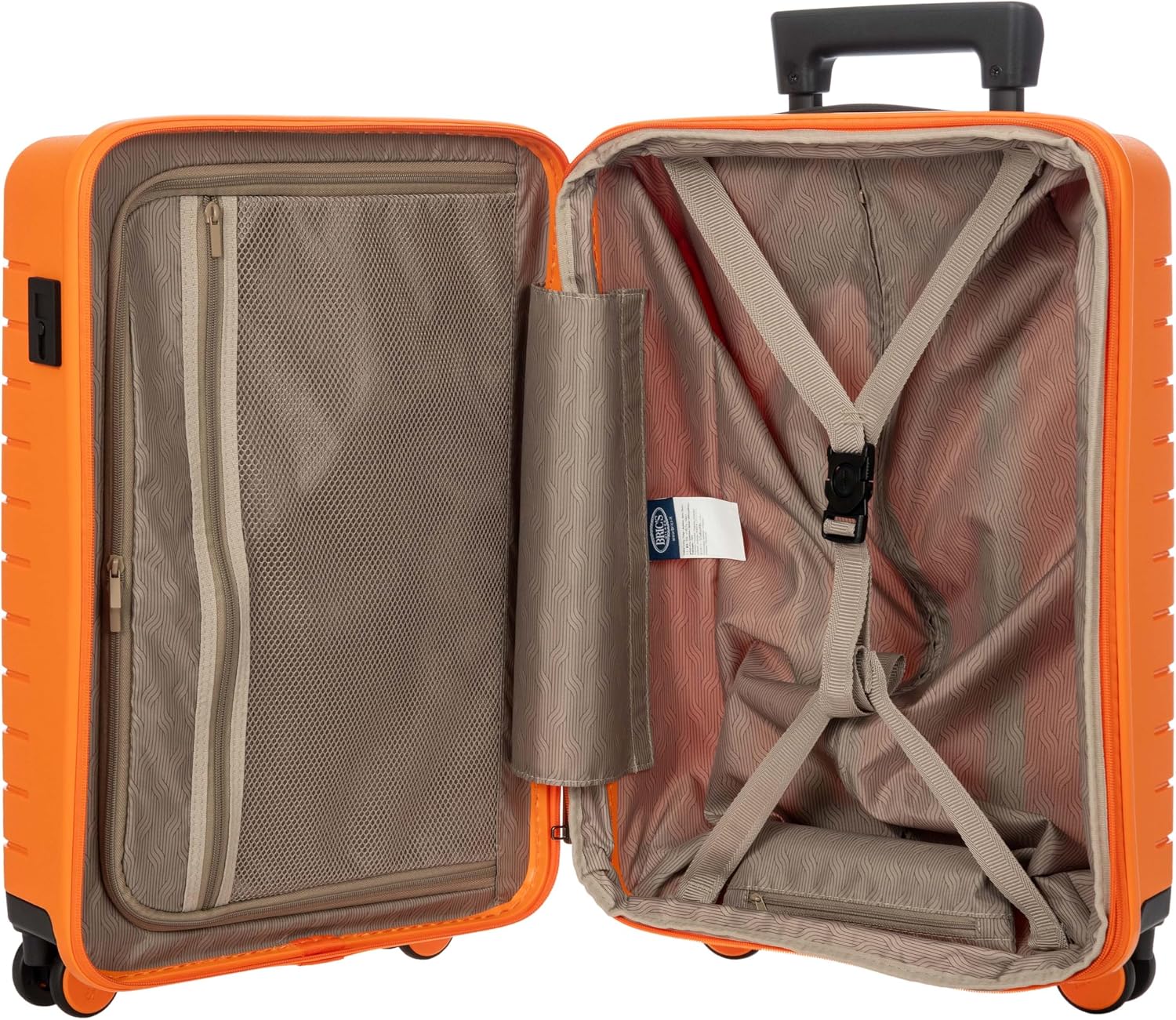 Bric's B|Y Ulisse Checked Luggage with Spinner Wheels – Expandable Lightweighted Hard Shell Suitcase, TSA Combination Lock - Removeable Wash Bag Included - 30 Inch, Mango