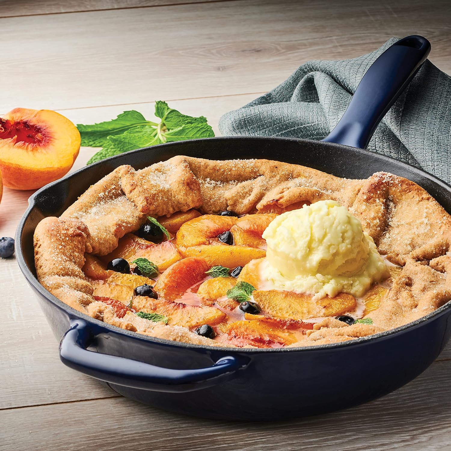 Tramontina Bestow Enameled Cast Iron 10-Inch Skillet, Blue | Perfect Pan for Frying, Searing, and Oven-to-Table Cooking