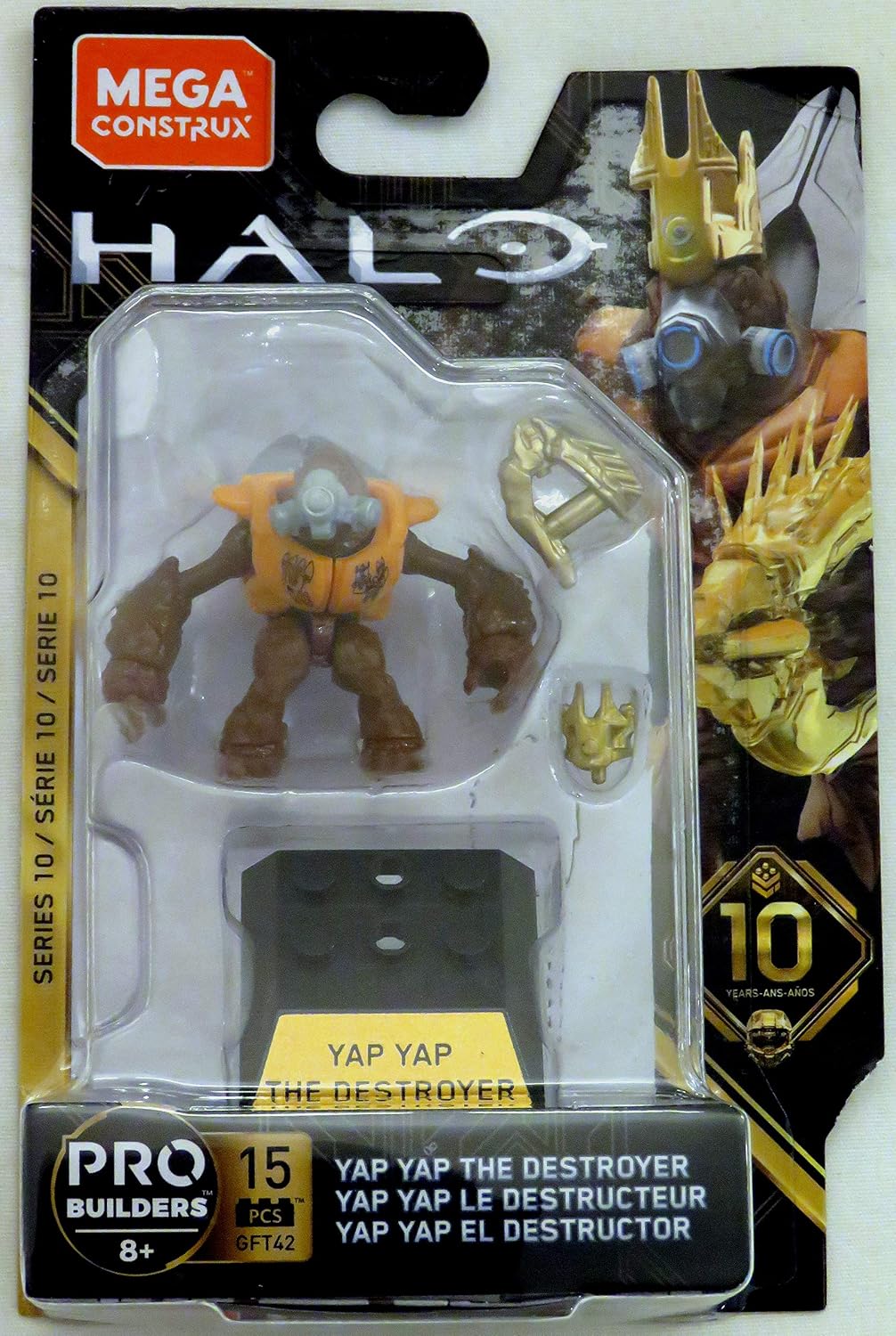 Mega Construx Halo Heroes Pro Builders Series 10 Yap Yap The Destroyer GFT42