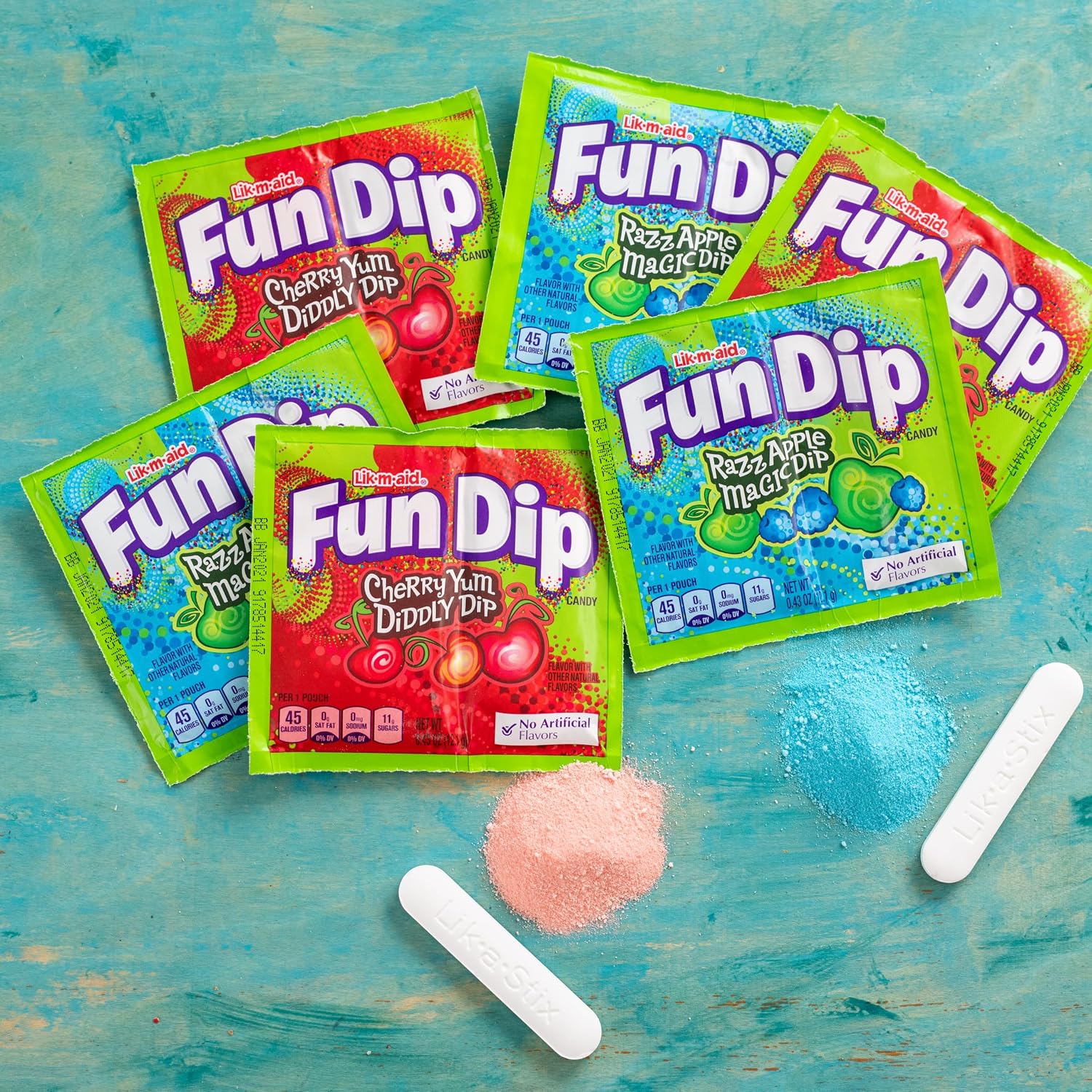 Wonka Fun Dip, Assorted Flavor Party Pack, 0.43 Ounce Packets (48 Count)