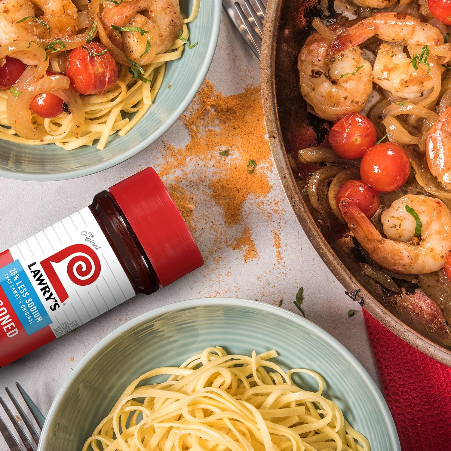 Lawry’s Seasoned Salt, 25% Less Sodium, No MSG Added, Kosher Certified, Staple, Versatile, All-Purpose Seasoning to Shake on Beef, Pork, or Poultry, 8 oz