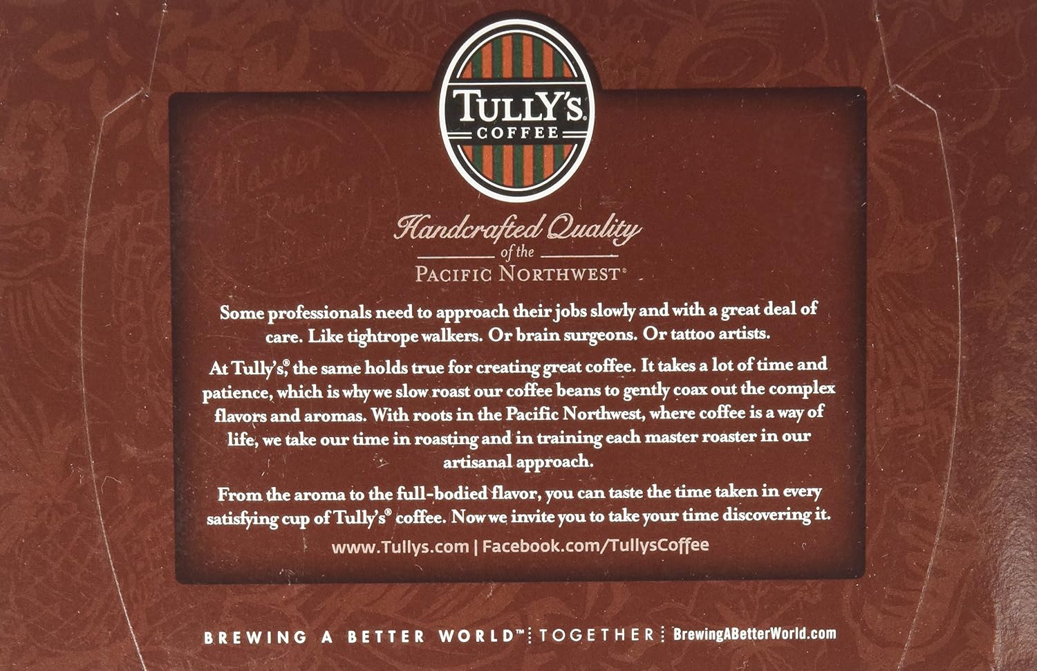Tully's Coffee Hawaiian Blend 12 KCups 4.8 Oz