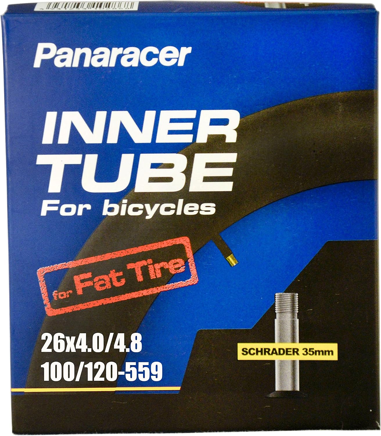 Panaracer Bicycle Tube, Schrader Valve, many different sizes, 35-48-60 mm valves, single or two pack