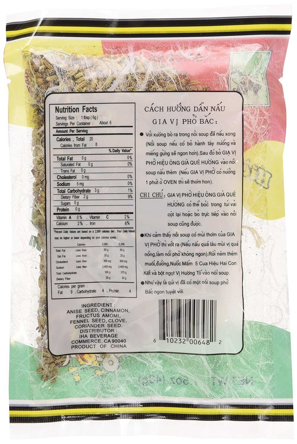 Old Man Que Huong Pho Bac Spice Seasoning (3 Packs)- Gia Vi Pho Bac