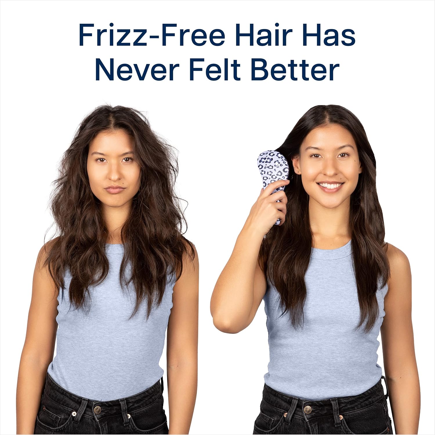 Crave Naturals Glide Thru Hair Brush - Detangler Brush for Curly, Straight, Wet or Dry Hair - Gentle Detangling Brushes for Adults, Kids, Toddlers - Hair Accessories for Women, 7.5x3" - Pink