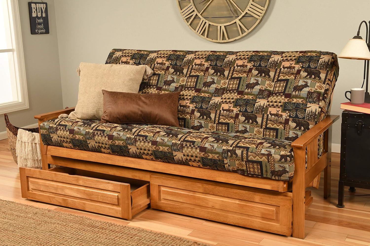 Kodiak Futons Monterey Futon Frame, No Drawers, Barbados