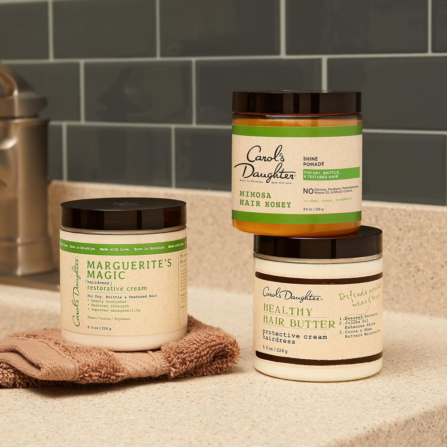 Carol's Daughter Mimosa Hair Honey Shine Pomade for Textured and Curly Hair - with Shea Butter & Rosemary Oil, 8 fl oz