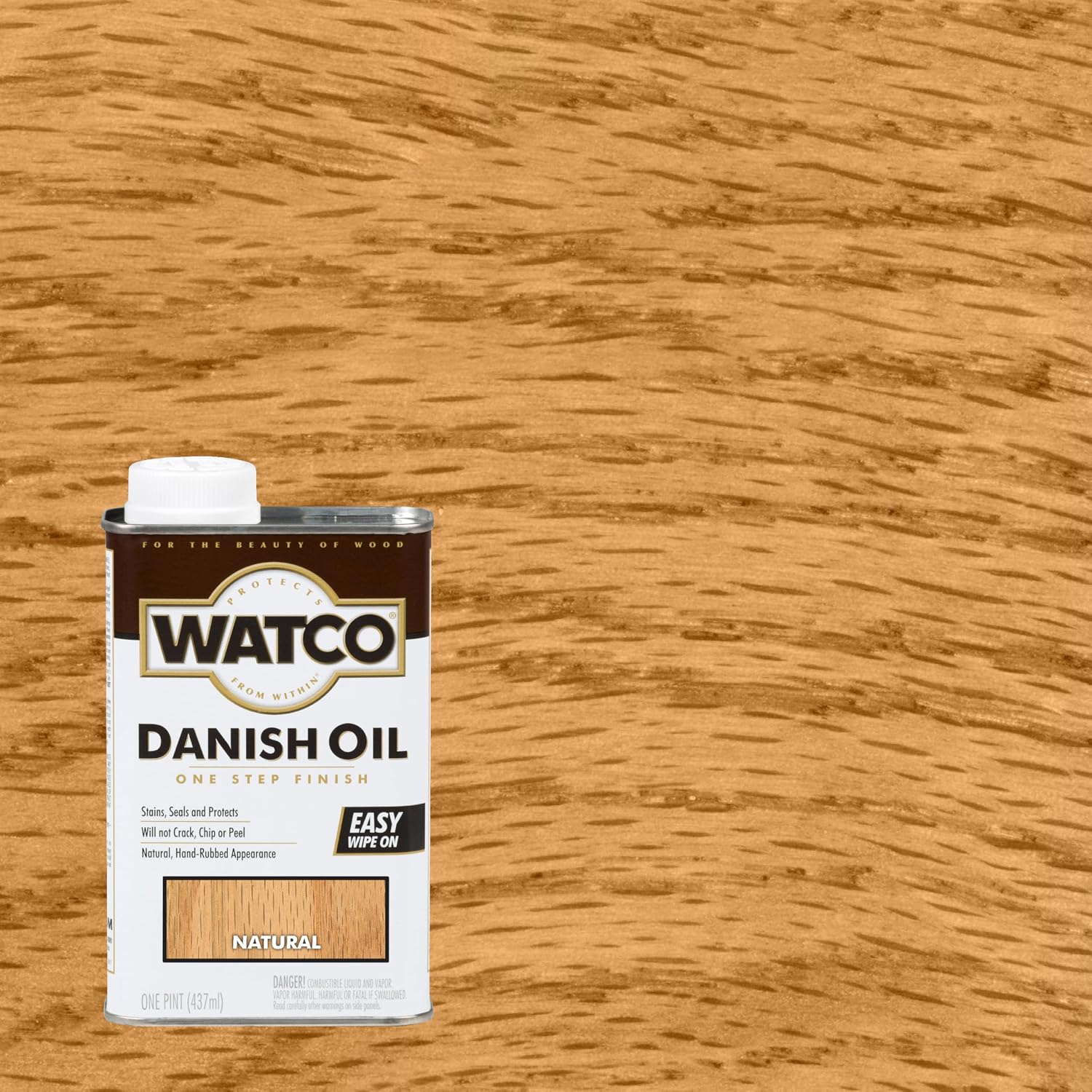 Watco 65351 Danish Oil Wood Finish, Pint, Black Walnut