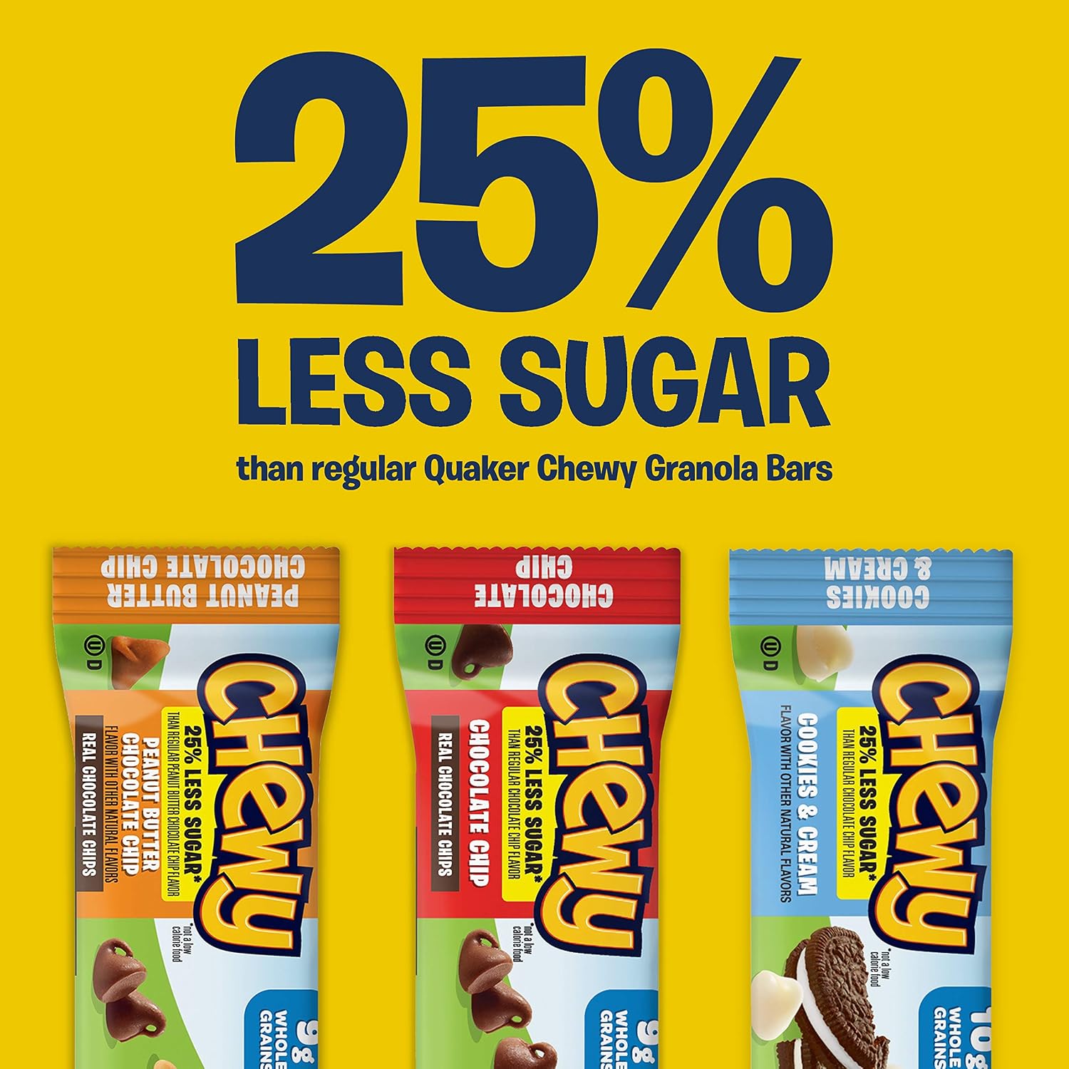 Quaker Chewy Granola Bars, Chocolate Chip, 58 Count - Packaging May Vary