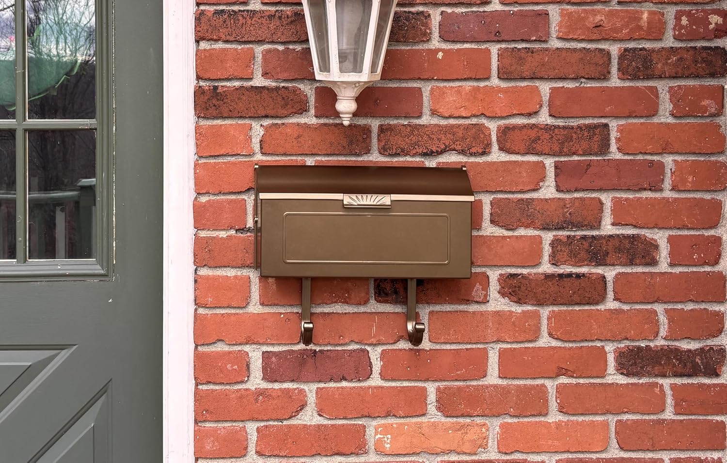 Special Lite Horizon Horizontal Wall Mount Mailbox - Black Aluminum Mailbox for Wall Mount - SHH-1006-BLK