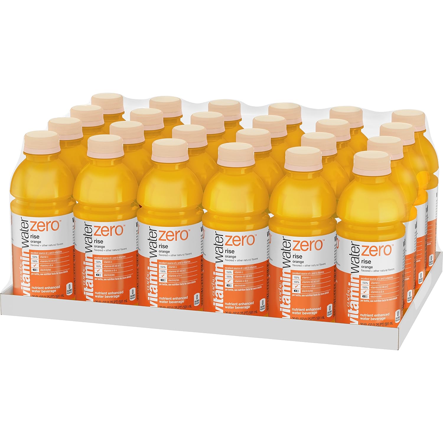 vitaminwater Power-C Dragonfruit Water Beverage, 16.9 fl oz, 6 pack | Bottled, nutrient-enhanced flavored water drink with 90 calories per bottle, antioxidants, and vitamins